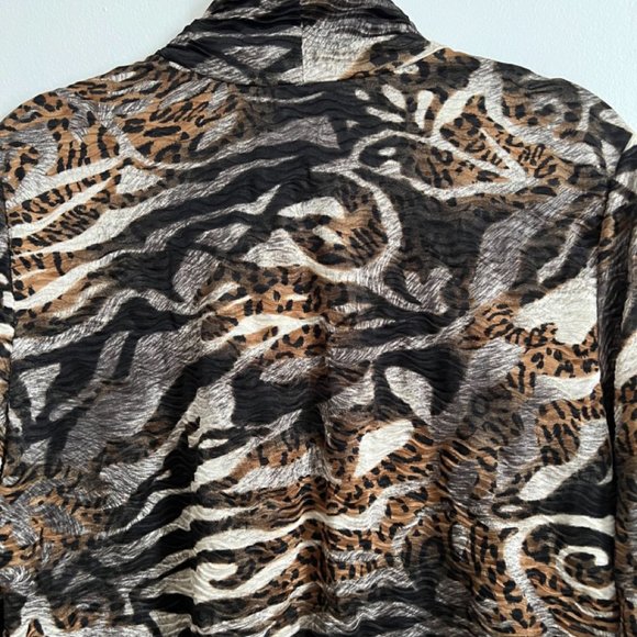 Vintage animal print crewneck top - Picture 3 of 5